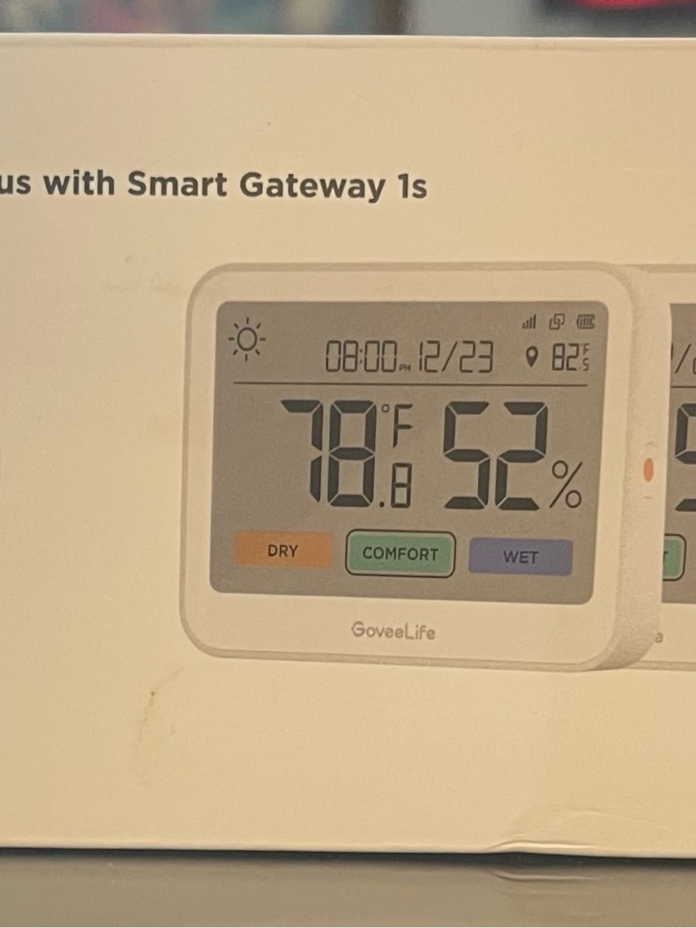 GoveeLife WiFi Thermometer Hygrometer. 3 plus w/Smart Gateway. New/Open Box